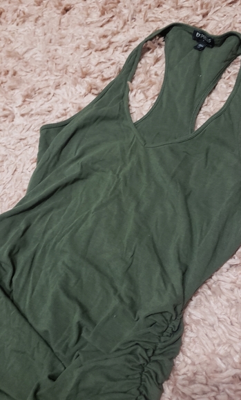 Army Green Body Con tank dress - Picture 2 of 3